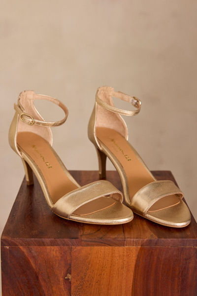 Picture of 100% LEATHER HEELED SANDALS VERA